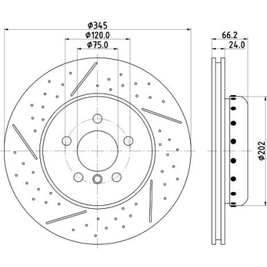 Bremsscheibe 8DD 355 120-781 Bremsscheibe 8DD 355 120-781
