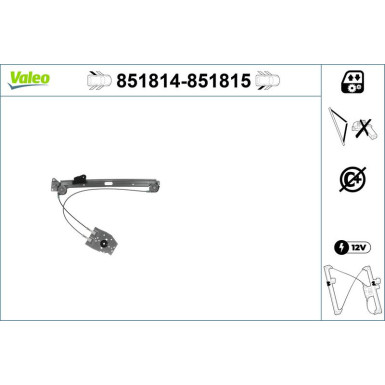 Valeo Fensterheber 851814