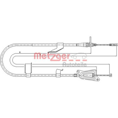 Metzger Seilzug, Feststellbremse 17.0335