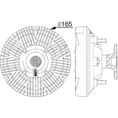 Mahle Kupplung, Kühlerlüfter BEHR Premium Line CFC 239 000P