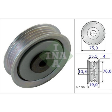 INA Spannrolle, Keilrippenriemen 531 0845 10