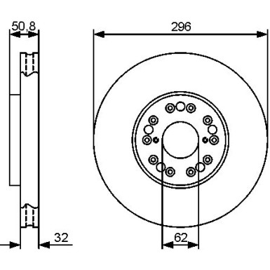 BOSCH Bremsscheibe 0 986 479 429