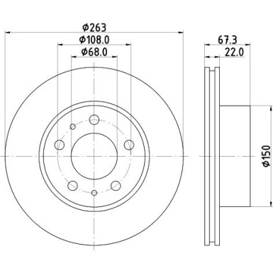 Bremsscheibe 8DD 355 100-341