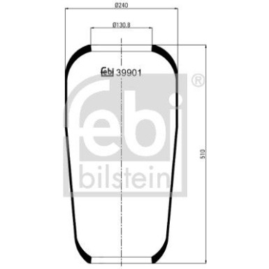 FEBI BILSTEIN 39901 Federbalg, Luftfederung