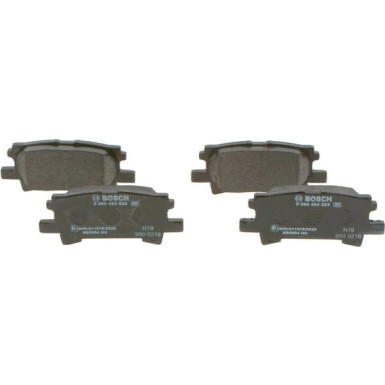 BOSCH Bremsbelagsatz, Scheibenbremse 0 986 494 224 BOSCH Bremsbelagsatz, Scheibenbremse 0 986 494 224