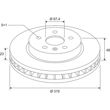 Bremsscheibe 672588 Bremsscheibe 672588