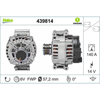 Generator Valeo Origins New OE TECHNOLOGIE 439814