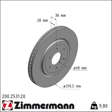 Bremsscheibe 200.2531.20