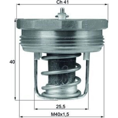 Mahle Thermostat, Kühlmittel BEHR TX 89 83