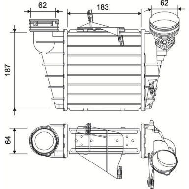 Ladeluftkühler 822954