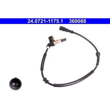 ATE Sensor, Raddrehzahl 24.0721-1175.1 ATE Sensor, Raddrehzahl 24.0721-1175.1