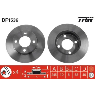 Bremsscheibe DF1536 Bremsscheibe DF1536