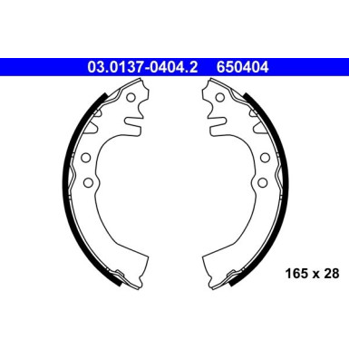 Bremsbackensatz 03.0137-0404.2 Bremsbackensatz 03.0137-0404.2