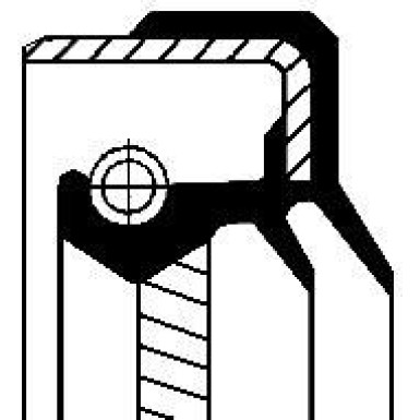 Corteco Wellendichtring, Differential 01035432B