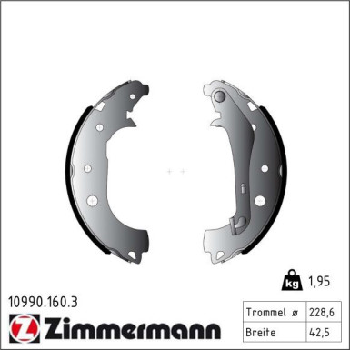 Bremsbackensatz 10990.160.3 Bremsbackensatz 10990.160.3