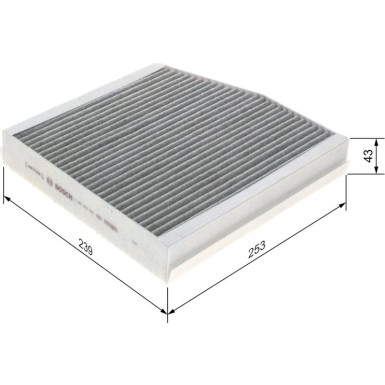 BOSCH 1 987 435 505 Innenraumfilter FILTER+ BOSCH 1 987 435 505 Innenraumfilter FILTER+