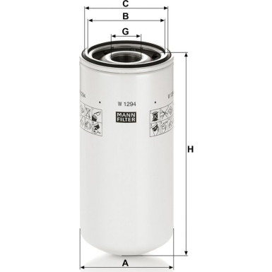 Ölfilter W 1294