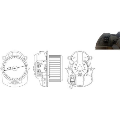 Mahle Innenraumgebläse BEHR AB 258 000S