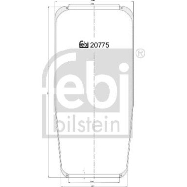 FEBI BILSTEIN 20775 Federbalg, Luftfederung