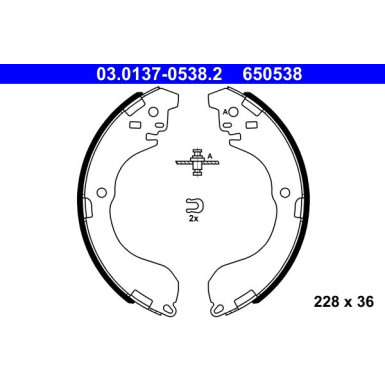 Bremsbackensatz 03.0137-0538.2 Bremsbackensatz 03.0137-0538.2