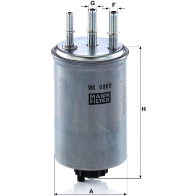 Mann-Filter Kraftstofffilter WK 8069 Mann-Filter Kraftstofffilter WK 8069