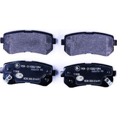 Hella Bremsbelagsatz, Scheibenbremse 8DB 355 014-911 Hella Bremsbelagsatz, Scheibenbremse 8DB 355 014-911
