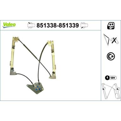 Valeo Fensterheber 851339