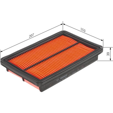 BOSCH 1 457 433 961 Luftfilter BOSCH 1 457 433 961 Luftfilter