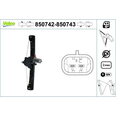 Valeo Fensterheber 850743