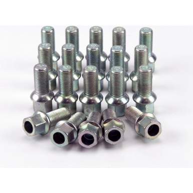 20x FEBI 09801 Radschraube M14x1,5, Kugelbund A/G, 27 mm, silber, 8.8, für Leichtmetallfelgen, für Stahlfelgen, SW17, verzinkt, Stahl, Außensechskant 20x FEBI 09801 Radschraube M14x1,5, Kugelbund A/G, 27 mm, silber, 8.8, für Leichtmetallfelgen, für Stahlfelgen, SW17, verzinkt, Stahl, Außensechskant