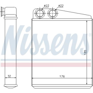 Nissens Wärmetauscher, Innenraumheizung FIRST FIT 70228