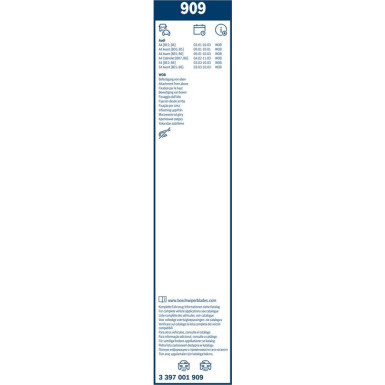 BOSCH 909 Scheibenwischer Twin 3 397 001 909