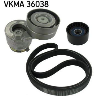 SKF Keilrippenriemensatz VKMA 36038