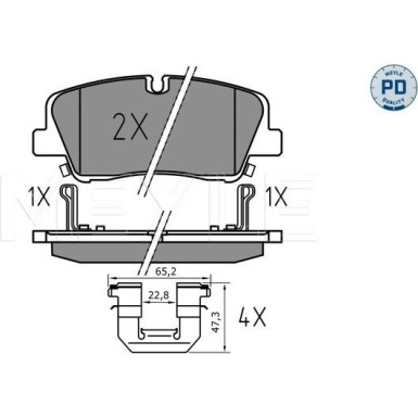 Bremsbelagsatz, Scheibenbremse 025 224 1817/PD