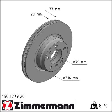 Bremsscheibe 150.1279.20 Bremsscheibe 150.1279.20
