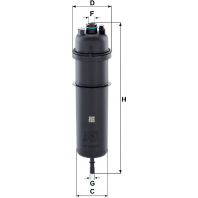 Mann-Filter Kraftstofffilter WK 5017