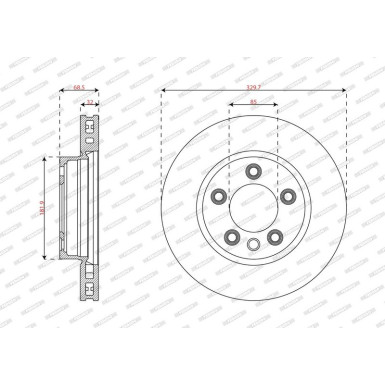 Bremsscheibe DDF1591LC-1 Bremsscheibe DDF1591LC-1
