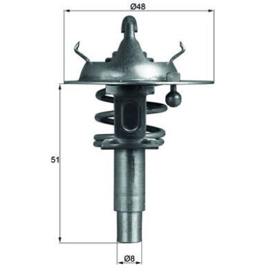 Mahle Thermostat, Kühlmittel BEHR TX 106 90D