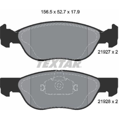 Textar Bremsbelagsatz, Scheibenbremse Q+ 2192703 Textar Bremsbelagsatz, Scheibenbremse Q+ 2192703