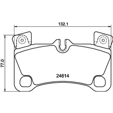 Hella Bremsbelagsatz, Scheibenbremse 8DB 355 014-631