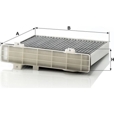 MANN-FILTER CUK 2230/1 Innenraumfilter, Aktivkohlefilter MANN-FILTER CUK 2230/1 Innenraumfilter, Aktivkohlefilter