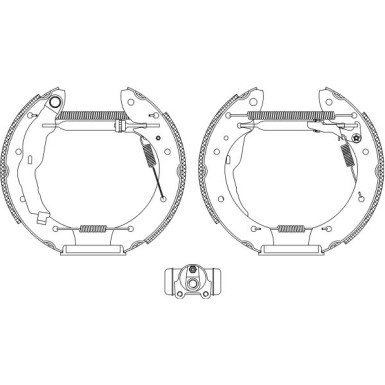 Bremsbackensatz 8DB 355 004-321 Bremsbackensatz 8DB 355 004-321
