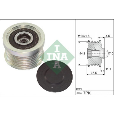 INA Generatorfreilauf 535 0349 10