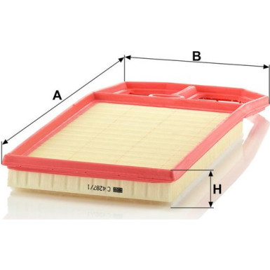 MANN-FILTER C 4287/1 Luftfilter MANN-FILTER C 4287/1 Luftfilter