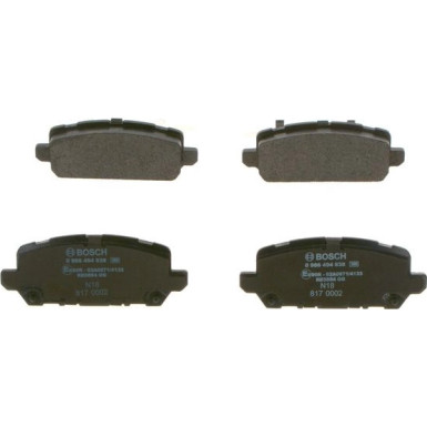BOSCH Bremsbelagsatz, Scheibenbremse 0 986 494 838 BOSCH Bremsbelagsatz, Scheibenbremse 0 986 494 838