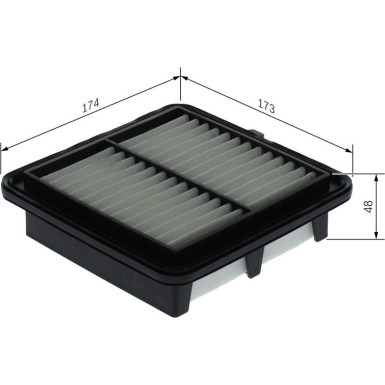 Luftfilter F 026 400 729 Luftfilter F 026 400 729