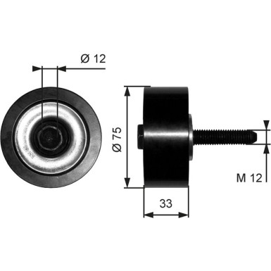 Umlenk-/Führungsrolle, Keilrippenriemen T36291 Umlenk-/Führungsrolle, Keilrippenriemen T36291