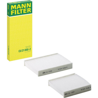 MANN-FILTER CU 21 000-2 Innenraumfilter, Partikelfilter MANN-FILTER CU 21 000-2 Innenraumfilter, Partikelfilter