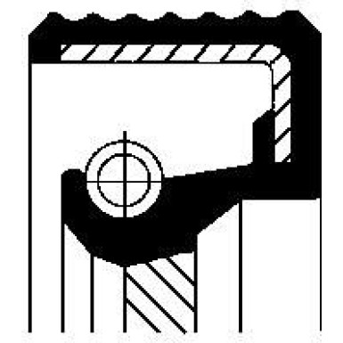 Corteco Wellendichtring, Kurbelwelle 15025578B