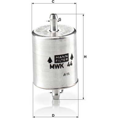 Mann-Filter Kraftstofffilter MWK 44